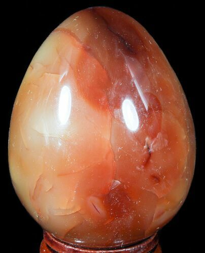 Colorful Carnelian Agate Egg #55516